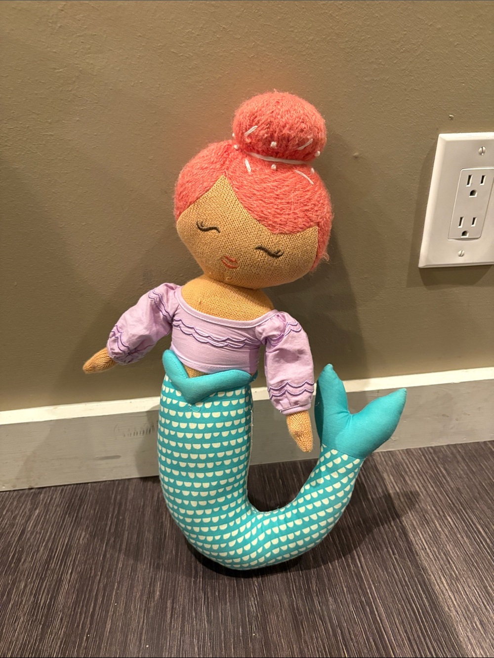 Pillowfort plush mermaid throw pillow